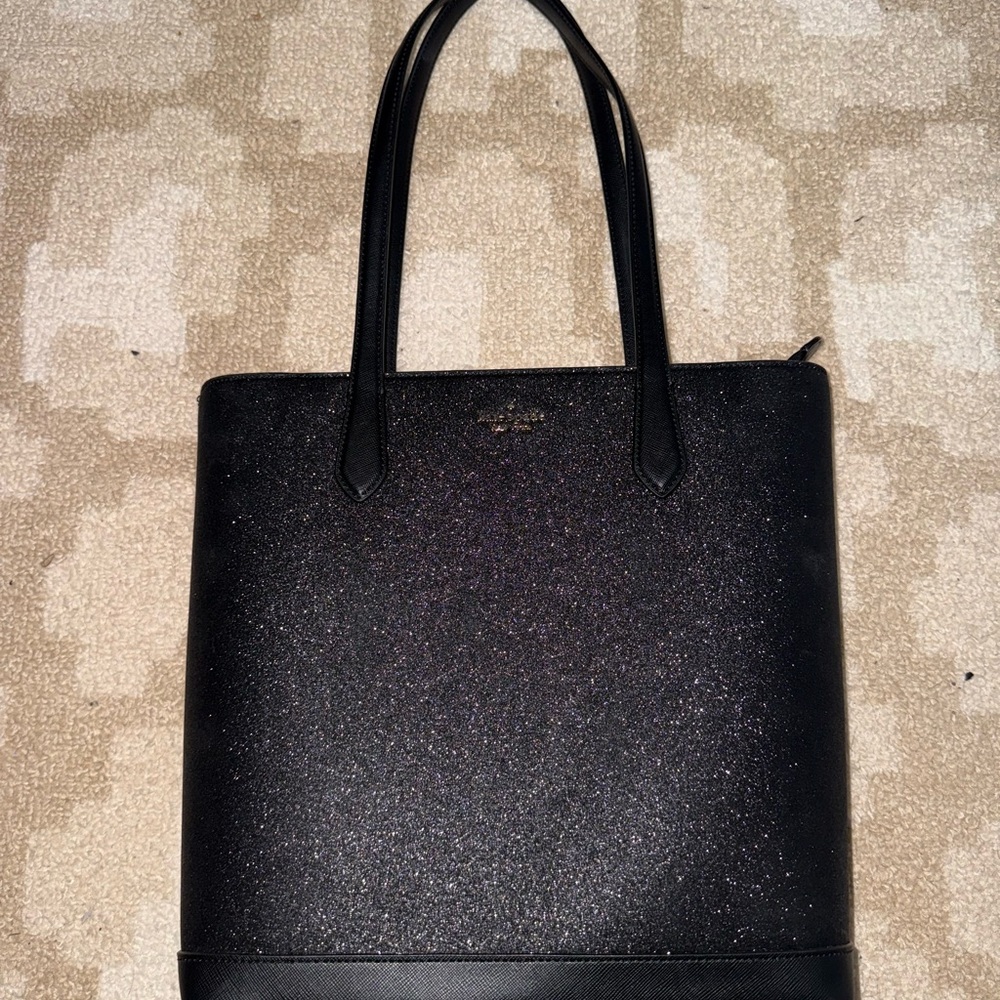KATE SPADE GLITTER TINSEL TOTE